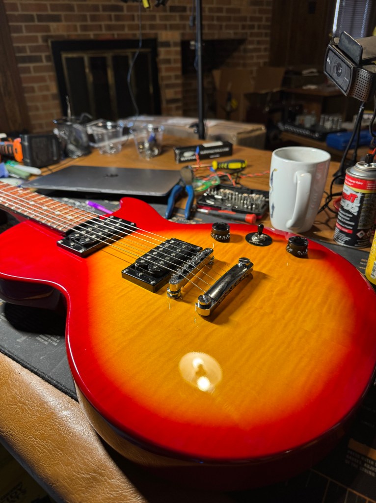 Gibson Les Paul studio in for a setup